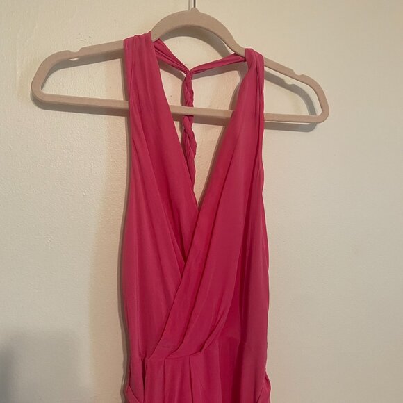 Equipment Femme | Raspberry Sorbet Pink Alejandra Midi Silk Dress 2 - Picture 4 of 8